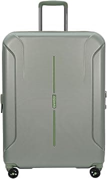 American Tourister Technum Suitcase, Check-In Size 86 cm / 33 inch, 4 Spinner Wheels, Hard Top, PC, Urban Green|DuoSaf™ Security Zipper|Expandable|TSA Lock - 3 Years International Warranty على Amazon.ae - متتبع الأسعار