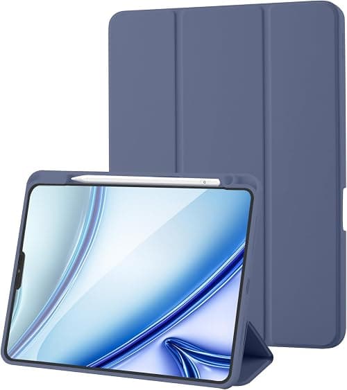 Case Compatible with iPad Pro 11 2022/2021/2020 Case/iPad Pro 11 Case Pro 11 Inch with Pencil Holder, Trifold Stand Protective Case Supports 2nd Gen iPencil Charging, Auto Sleep/Wake, Blue Grey on Amazon.ae - Price Tracker