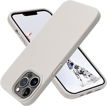 OTOFLY Compatible with iPhone 13 Pro Case, Liquid Silicone Slim Protective Shockproof Phone Case Cover with Anti-Scratch Microfiber Lining, 6.1 inch, Stone on Amazon.ae - Price Tracker