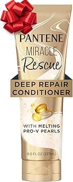 Pantene Miracle Rescue Deep Conditioner - Melting Pro-V Pearls for Dry, Damaged or Color-Treated Hair, Softens and Repairs, 8.0 oz on Amazon.ae - Price Tracker