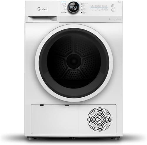 Midea 8KG Smart Front Load Condenser Dryer With Lunar Dial, 14 Wash Programs, Inverter Motor & Wrinkle Prevent, Sensor Dryer, Stronger Sanitization, Anti Crease & Quick Dry White - MD200C80W/W-GCC on Amazon.ae - Price Tracker