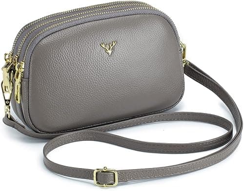 Small Crossbody Bags Genuine Leather Shoulder Handbags Trendy Design Cellphone Purses for Women and Girls on Amazon.ae - Price Tracker