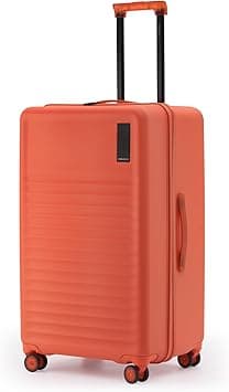 MOKOBARA The Aisle Trunk Luggage | 77 Cms Polycarbonate Shell, YKK Zippers, TSA-Approved Lock & Silent Ninja Wheels Travel Suitcase (Check-in Large, Stardust) Orange on Amazon.ae - Price Tracker