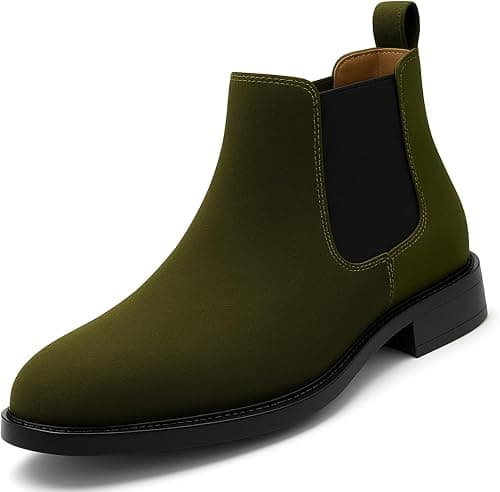 Kraasa Men's Slip On Fashion Chelsea Boots | High Tops, Soft Cushioned Insole, Comfortable Fit, Trendy, Stylish Boots على Amazon.ae - متتبع الأسعار
