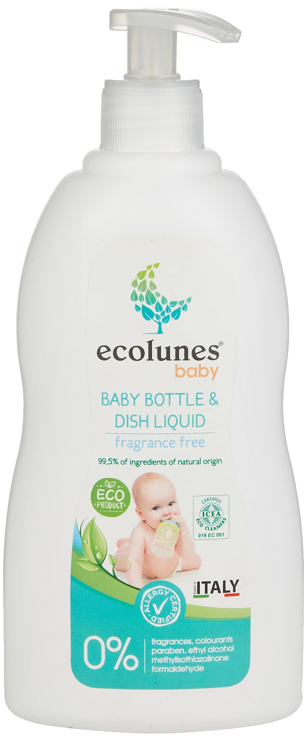 Ecolunes Hypoallergenic Baby Bottle and Dish Liquid 500 ml | Baby Bottle Cleanser | Best for Cleaning Baby Feeding Bottles Teats & Accessories | Fragrance-Free Baby Bottle & Pump Parts Dish Wash on Amazon.ae - Price Tracker