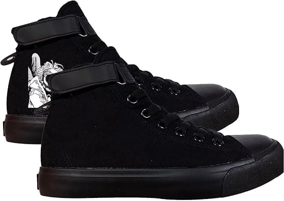 Anime MHA Shoes Unisex Canvas Sneakers High Top Lace ups Bakugou Katsuki Todoroki Shoto Hawks Dabi Shoes على Amazon.ae - متتبع الأسعار