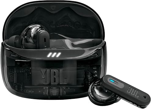 JBL Tune Beam 2 True Wireless Noise Cancelling Earbuds, Pure Bass Sound, Bluetooth 5.3, Smart Ambient, 6-Mics Technology, VoiceAware, 48H Battery, Water and Dust Resistant - JBLTBEAM2GBLK, Ghost Black - Best Deal Finder