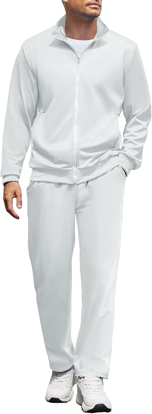 COOFANDY Men's Tracksuits Casual Sweatsuit 2 Piece Full Zip Athletic Jogging Suit Sets Sport Sweat Suit on Amazon.ae - Price Tracker