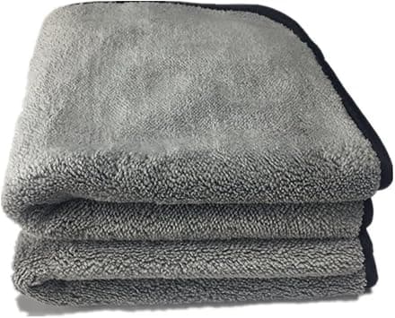 Microfiber Plush Car Drying Towel Cleaning Towels Super Absorbent Automotive Detailing Towel, Black, 60 x 120 cm على Amazon.ae - متتبع الأسعار