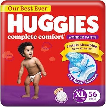 Huggies Wonder Pants Diapers, Extra Large (56 Count) - Amazon.ae Price Tracker