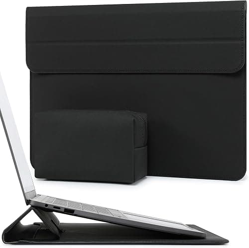 HYZUO 13 Inch Laptop Case Sleeve with Stand for 2026-2018 MacBook Air 13 M5 M4 M3 M2 M1, 2026 13" MacBook Neo, 2026-2016 MacBook Pro 13 M2 M1, iPad Pro/Air 13, Surface Pro 12-3, XPS 13, Black على Amazon.ae - متتبع الأسعار