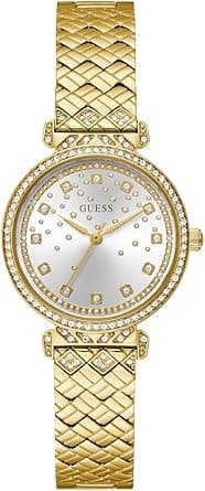 Guess Enchantment Analog Watch for Women, 32 mm Case Width, Gold Tone/Silver on Amazon.ae - Price Tracker