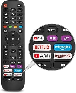 New Universal Replacement Remote Control for Hisense VIDAA TV EN2G30H/EN2A30 with Netflix, Prime Video, YouTube, Rakuten TV Buttons - Amazon.ae Price Tracker