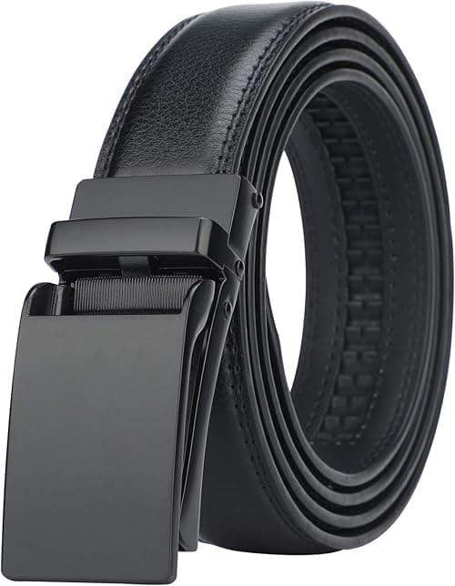 HIMI Men's Comfort Genuine Leather Ratchet Dress Belt with Automatic Click Buckle on Amazon.ae - Price Tracker