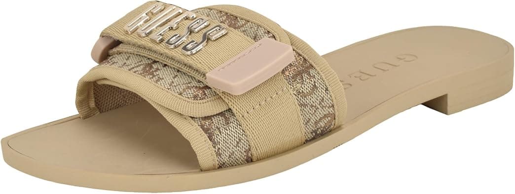 GUESS Elyze womens Flat Sandal على Amazon.ae - متتبع الأسعار