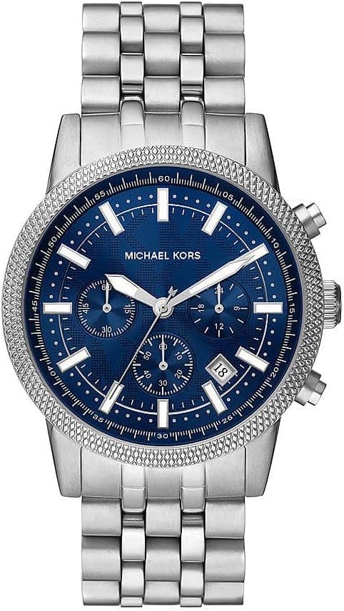 Michael Kors Men's Hutton Chronograph, Stainless Steel Watch With A Stainless Steel Strap, 43Mm Case Size, Hutton, Bracelet on Amazon.ae - Price Tracker