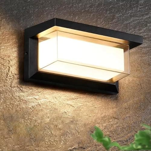 XZM Outdoor Wall Lights, LED wall light 12W Sconce Ip65 Waterproof 3000K Warm White Outdoor Light Fixtures Wall Mount Outside Lights for House Garden Front Bathroom Garage on Amazon.ae - Price Tracker
