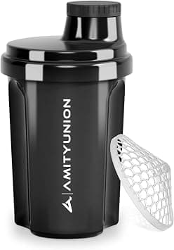 Protein Shaker 300 ml "Heaven" Leak-Proof, BPA-Free with Click-In Strainer & Scale for Creamy Whey Shakes, Gym Fitness Cup for Isolate & Sports Concentrates, Protein Shaker, Original in Black on Amazon.ae - Price Tracker