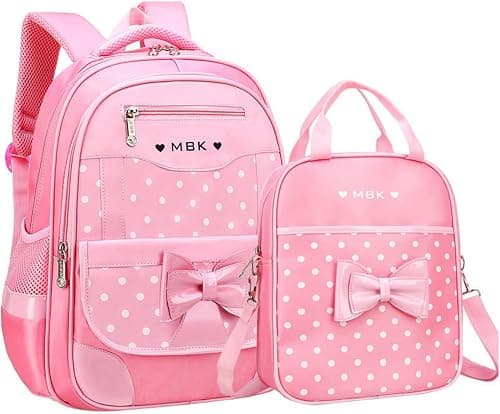Princess Bow Girls Backpack Elementary School Bag Kids School Travel Bag on Amazon.ae - Price Tracker