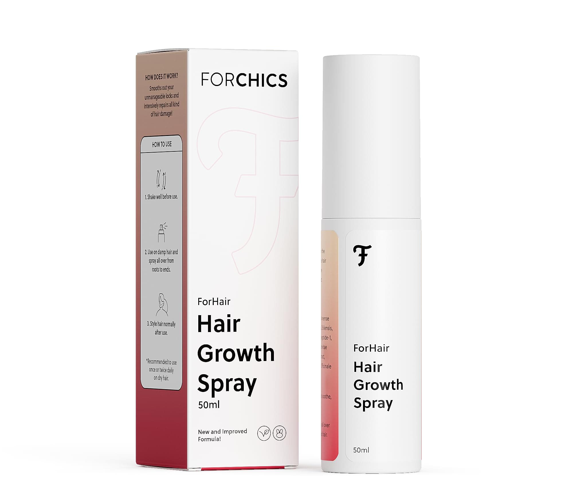 Forchics ForHair Non-Greasy Hormone Free Hair Growth Oil Spray - Promotes Thicker Natural Hair, Damage Repair, Loss Prevention, Ideal for Dry Scalp on Amazon.ae - Price Tracker
