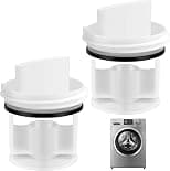 Neff Washing Machine Lint Filter, Suitable for Bosch Siemens Lint Filter, Universal Washing Machine Strainer, Easy Assembly & Cleaning, Model Number 00647920/00605010/00602008/605010 (White) Pack of 2 - Best Deal Finder