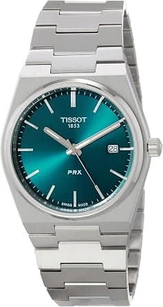 Tissot Mens PRX 316L Stainless Steel case Quartz Watch, Grey, Stainless Steel, 12 (T1374101109100) - Best Deal Finder