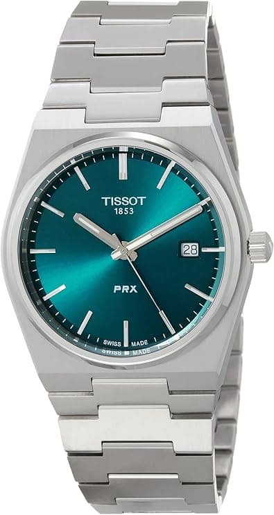 Tissot Mens PRX 316L Stainless Steel case Quartz Watch, Grey, Stainless Steel, 12 (T1374101109100) on Amazon.ae - Price Tracker