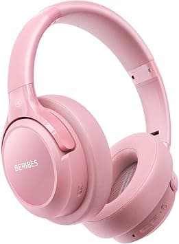 BERIBES Wireless Headphones Over Ear, 65H Playtime and 6 EQ Music Modes Bluetooth Headphones with Microphone, HiFi Stereo Foldable Lightweight Headset, Deep Bass for Home Office Cellphone PC Ect. - متتبع أسعار Amazon.sa