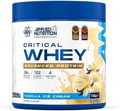 Applied Nutrition Critical Whey Advanced Protein Powder - Vanilla Ice Cream (132g) | Premium Whey Blend with 24g Protein for Muscle Recovery on Amazon.ae - Price Tracker