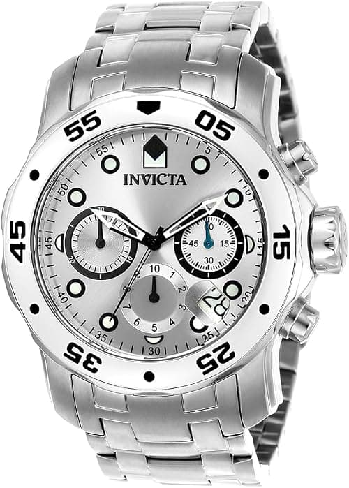 Invicta Men's 0073 Pro Diver Collection Chronograph 18K Gold Plated Watch With Link Bracelet on Amazon.ae - Price Tracker