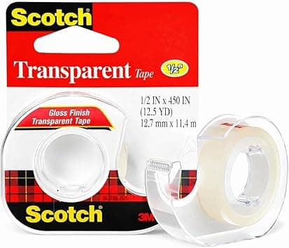 Scotch Transparent Tape on a Dispenser 1/2 x 450 in (12mm x 11.43m), 1 roll/dispenser | Clear Tape | Strong adhesive | Permanent | Wrapping, Sealing and Mending | Scotch Tape | Tape Dispenser - Amazon.ae Price Tracker