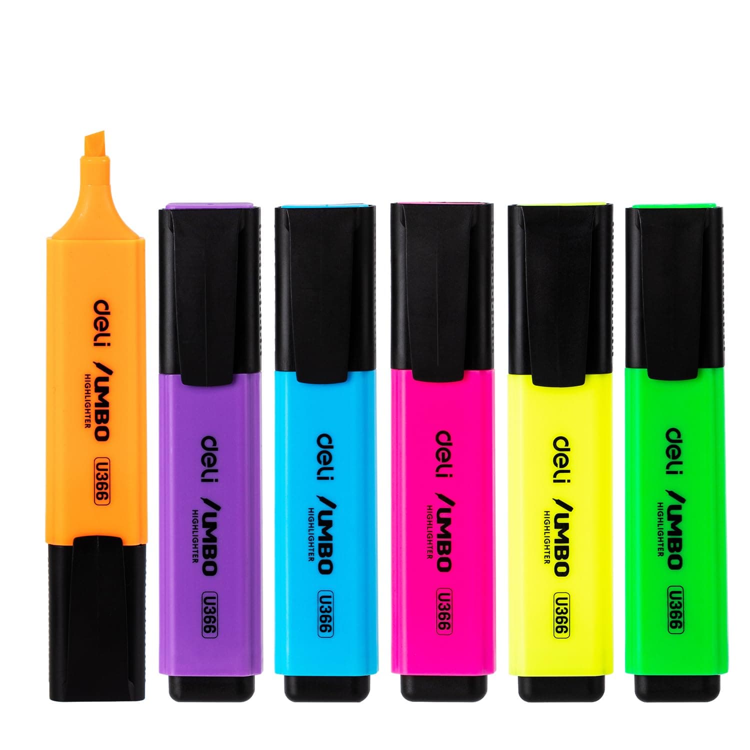 Deli Jumbo Highlighter Set Chisel tip: 1~5mm Assorted 6 pcs on Amazon.ae - Price Tracker