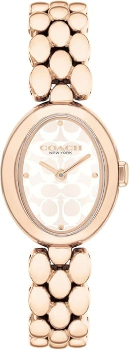 Coach Sammy Two-Hand Quartz Watch With Stainless Steel Link Bracelet For Women - دليلك لأفضل العروض