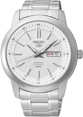 Seiko Mens Automatic Watch with Stainless Steel Bracelet and Silver Dial SNKM83K1 on Amazon.ae - Price Tracker