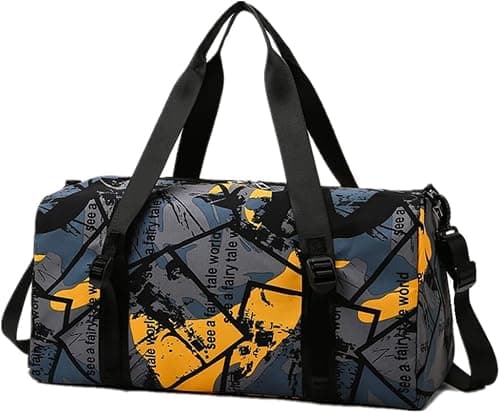 Sports Gym Travel Duffle Bag for Men and Women – Waterproof Lightweight Weekender Bag with Shoe Compartment, Large Capacity Carry-on Luggage for Fitness, Training, Camping, Travel on Amazon - Best Deal Finder