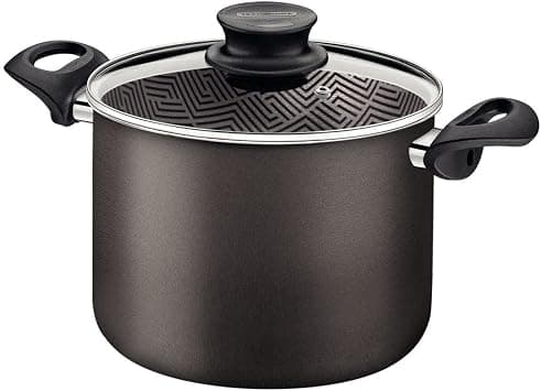 Tramontina Paris Aluminum Stock Pot with Interior and Exterior Starflon Max Lead Nonstick Coating with a Glass Lid, 28 cm 11,8 L على Amazon.ae - متتبع الأسعار