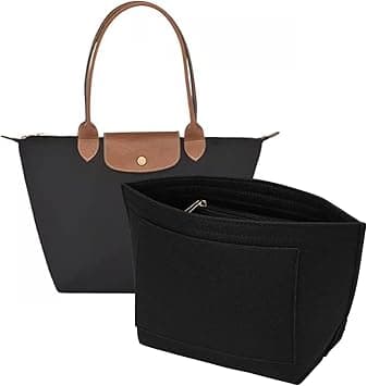 Felt Purse Organizer Insert for Longchamp Le Pliage L Handbag Insert (Large, Black) on Amazon.ae - Price Tracker