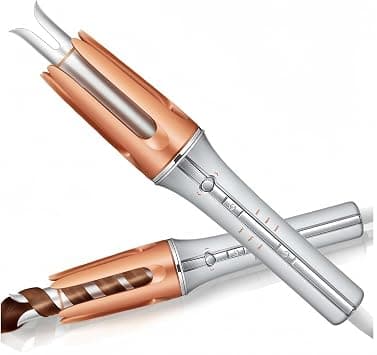Automatic Rotating Curling Iron, Anti-Scald Ceramic Hair Curler, 3-Level Temperature Adjustment, 120 Million Ions, Automatic Shut-Off for Women, 25MM على Amazon.ae - متتبع الأسعار