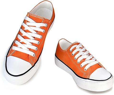 Canvas Shoes for Women Men Casual Low Top Sneakers, Unisex Fashion Classic Lace Up Walking Shoes for Everyday Wear on Amazon.ae - Price Tracker