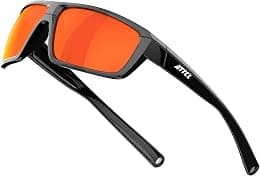 ATTCL Polarized Wrap Sunglasses for Men: Rectangle TR90 Frame, UV400 Protection Sport Glasses for Running, Driving, Fishing and Outdoor Activities - Best Deal Finder