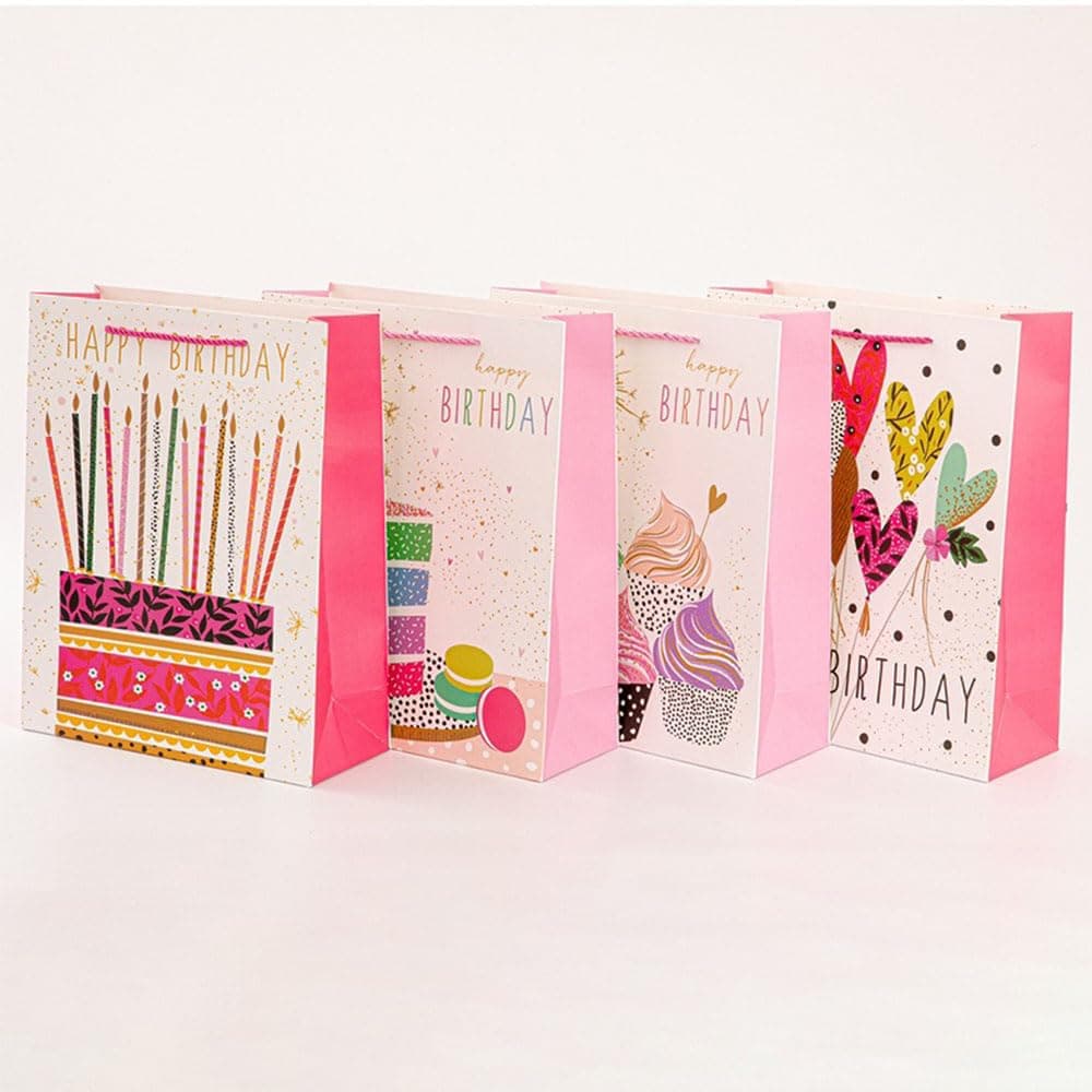 Happy Birthday Bags 12 Pcs for Kids Women Men Birthday, Birthday Gift Bags with Handles, Premium Paper GiftParty Favor Bags, Eco-friendly Kraft Goodie Bags for Party Giveaway - O on Amazon.ae - Price Tracker