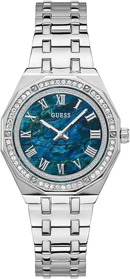GUESS Damen Uhr Armbanduhr Desire Edelstahl - Best Deal Finder
