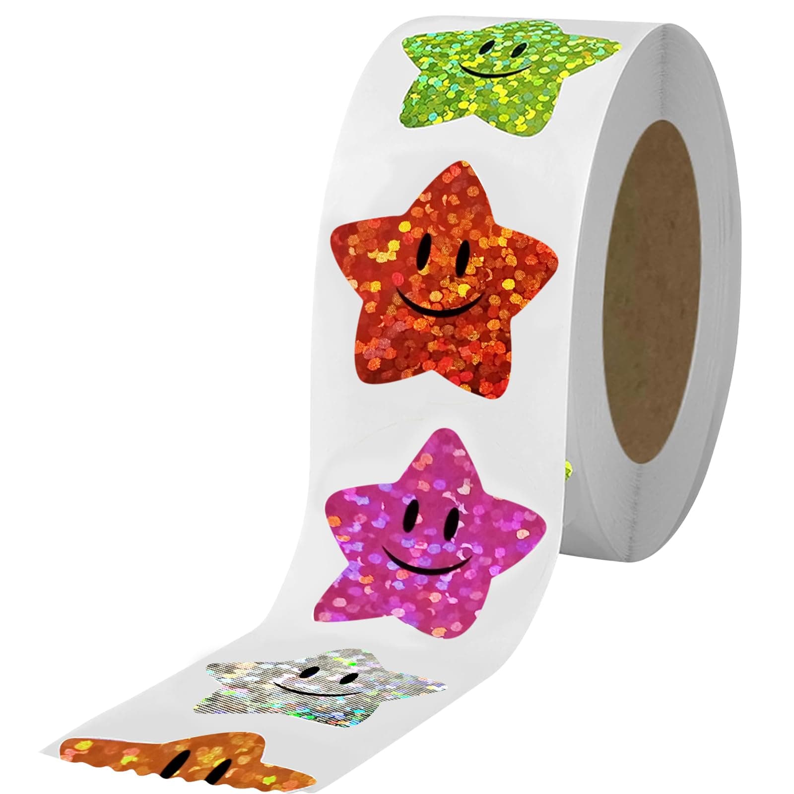 JRONGHE 700Pcs Star Stickers,Smiley face Star Stickers for Kids Reward 1inch 8 Colored Sparkly Foil Star Stickers for Behavior Chart,Student Planner and School Classroom Teacher Supplies on Amazon.ae - Price Tracker