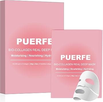 4 Pcs Collagen Face Mask, Hydrating Overnight Hydrogel Mask, Pore Minimizing, Elasticity Improvement - Best Deal Finder