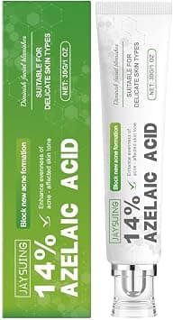 ALMEKAQUZ 14% Azelaic Acid Acne Cream, Advanced Azelaic Acid Serum, Redness Relief for Face, Prevents Acne Breakouts, Ease Pimple Clarify Skin Soothe Irritation, 1 Fl Oz on Amazon.ae - Price Tracker