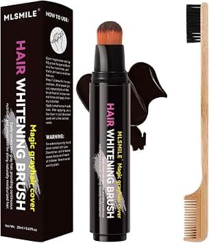 Hair Root Touch Up Stick & Brush – Instant Pen-Like Tool for Root Touch-Up & Beard Dye, No-Mess Grey Hair Cover Up with Precision Applicator, Temporary Hair Color Powder for Hairline & Travel (Brown) on Amazon.ae - Price Tracker