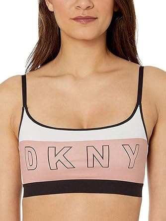 DKNY Women's Logo Scoop Wirefree Bralette Full Coverage Bra on Amazon.ae - Price Tracker