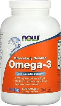 Now Supplements, Omega-3 180 Epa / 120 Dha, Molecularly Distilled, Cardiovascular Support*, 500 Softgels - Best Deal Finder