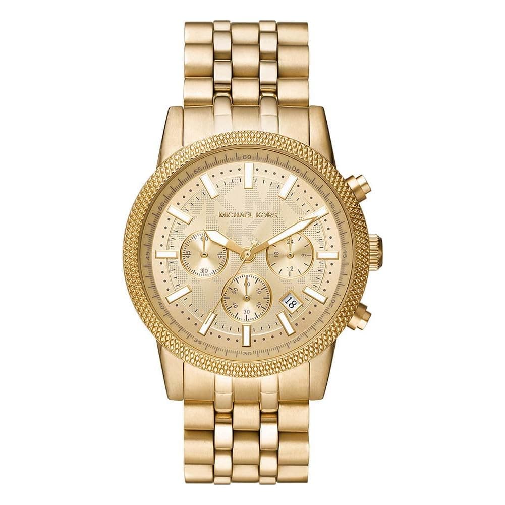 Michael Kors MK8953 Hutton Chronograph Gold-Tone Stainless Steel Watch on Amazon.ae - Price Tracker