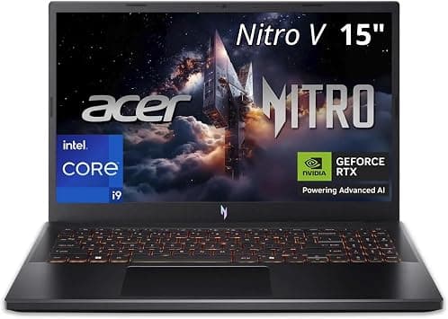 Acer Nitro V 15in Gaming Laptop ANV15-52-90QH i9-13900H 32GB RAM 1TB SSD | FHD IPS 165Hz display, NVIDIA RTX 5060 graphics, WiFi 6E, backlit keyboard, Windows 11 Home, dual fan cooling on Amazon.ae - Price Tracker